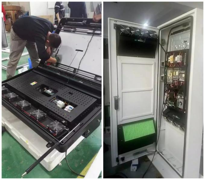 Wifi 43 "55" LCD ป้ายดิจิตอลกลางแจ้งหน้าจอสัมผัสสภาพอากาศ Sunreadable