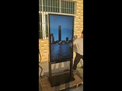 ป้ายดิจิทัล QLED กลางแจ้งแบบติดผนังพร้อมหน้าจอสัมผัสแบบออปติคอลบอนด์สำหรับเล่นโฆษณา