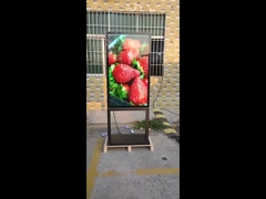 เสาแสดงผลดิจิทัลกลางแจ้ง LCD ขนาด 55 นิ้ว ความหนาบางพิเศษ 98 มม. ระบบระบายความร้อนตามธรรมชาติ