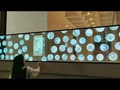 55 นิ้ว แผนที่ออกอากาศด้วยตนเอง จอ OLED กระจกโปร่งใส จอ OLED กระจกโปร่งใสสูง