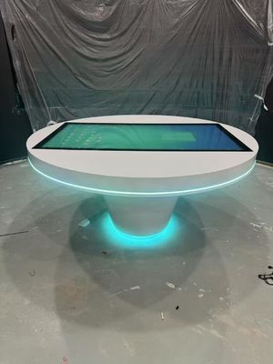 โต๊ะจอสัมผัส LCD สีดํา 43 นิ้ว RGB Lighting พร้อม Android WiFi IR / Capacitive Touch และ 5mm Cover Glass Tempered